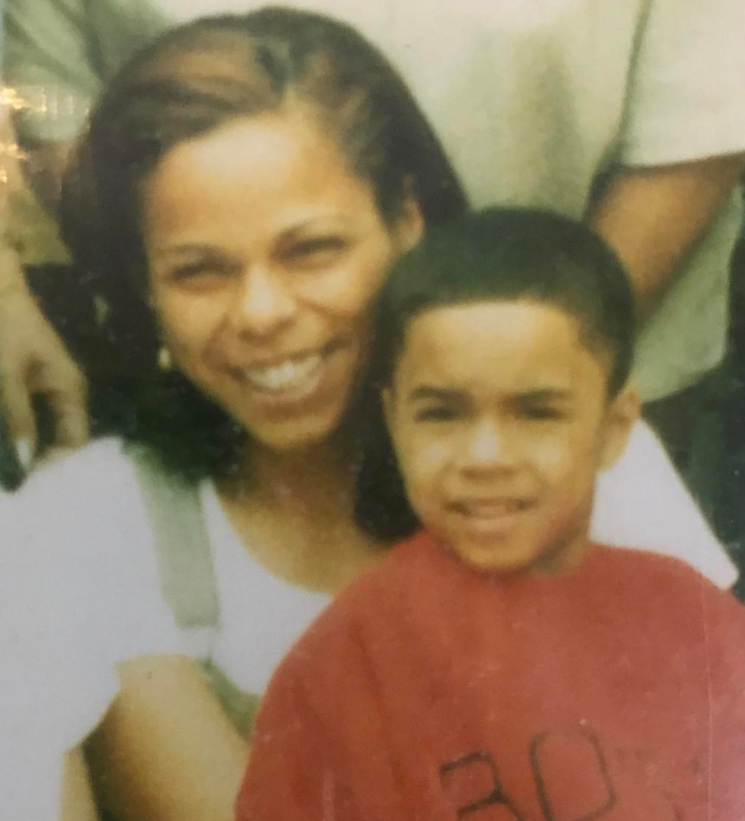 Clarence with his mom