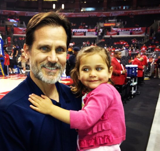 Kent Katich excited to be with her daughter at LA Clipper 
