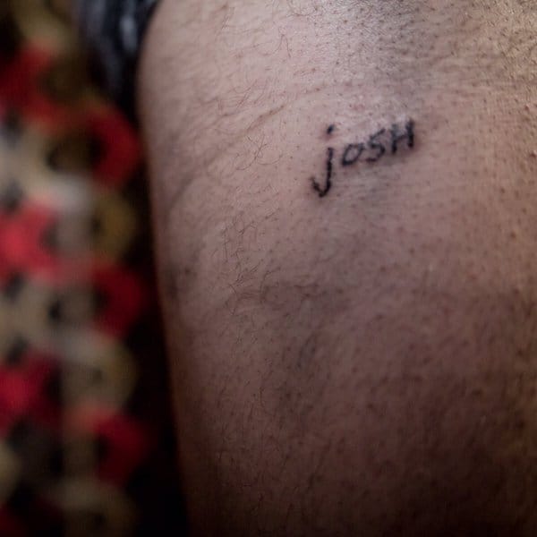tyler joseph's tattoo on his thigh