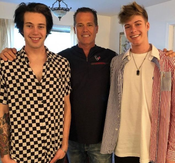 blake gray with his dad and brother